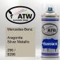 Preview: Mercedes-Benz, Aragonite Silver Metallic, 296 / 9296: 400ml Sprühdose, von ATW Autoteile West.